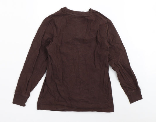 NEXT Boys Brown Pullover Sweatshirt Size 7 Years