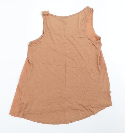 Dorothy Perkins Womens Beige Basic Tank Size 10