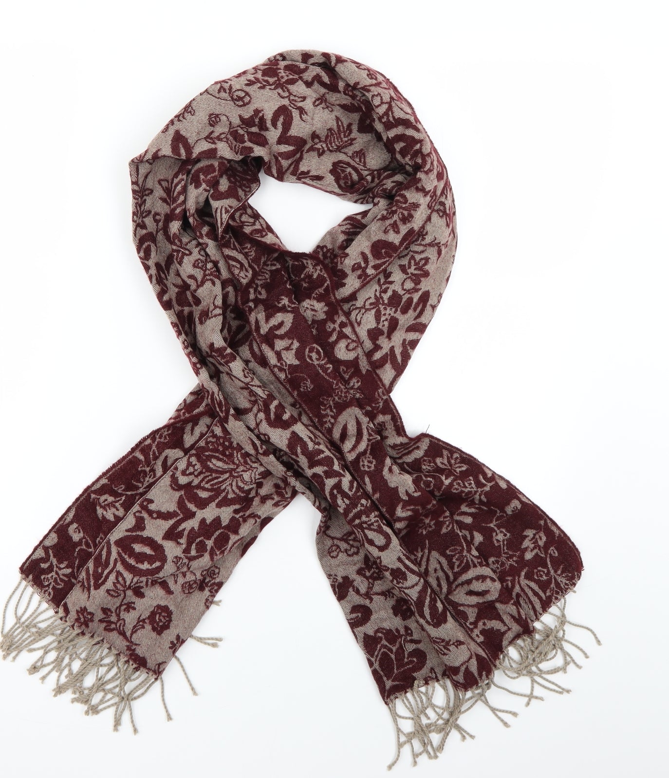 Preworn Womens Multicoloured Floral Scarf