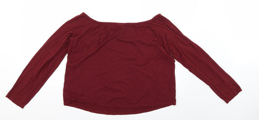 ASOS Womens Red Basic Blouse Size 22