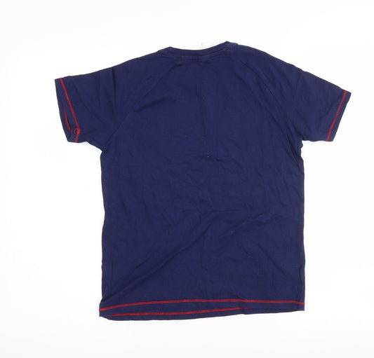 Preworn Boys Blue Basic T-Shirt Size 12 Years
