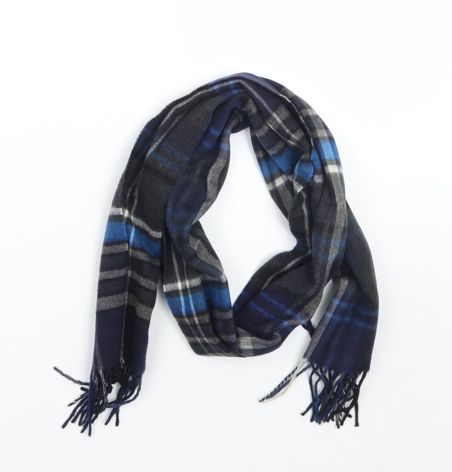NEXT Mens Blue Striped Scarf One Size