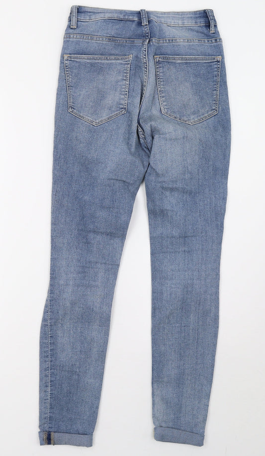 H&M Womens Blue Denim Skinny Jeans Size 6 L28 in
