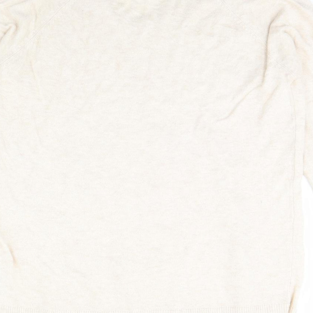 M&S Womens Beige Pullover Jumper Size 14