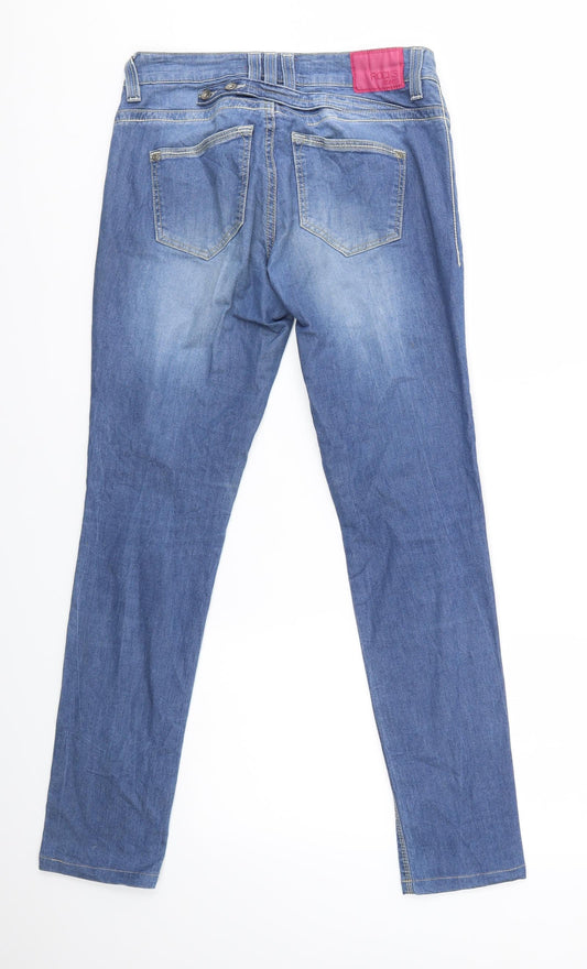 Rocks Womens Blue Skinny Jeans Size 32 in L28 in