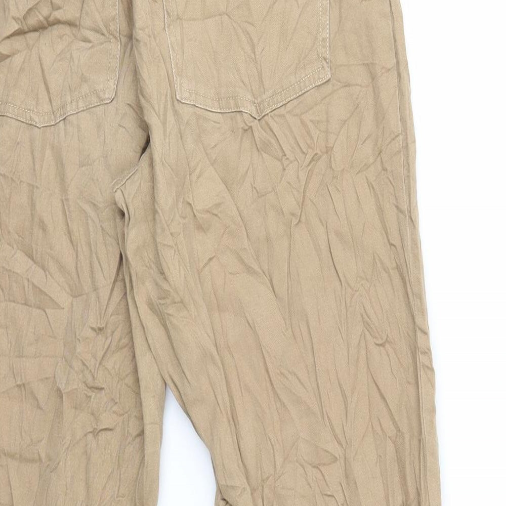 Astradivarius Womens Brown Chino Trousers Size S L26 in