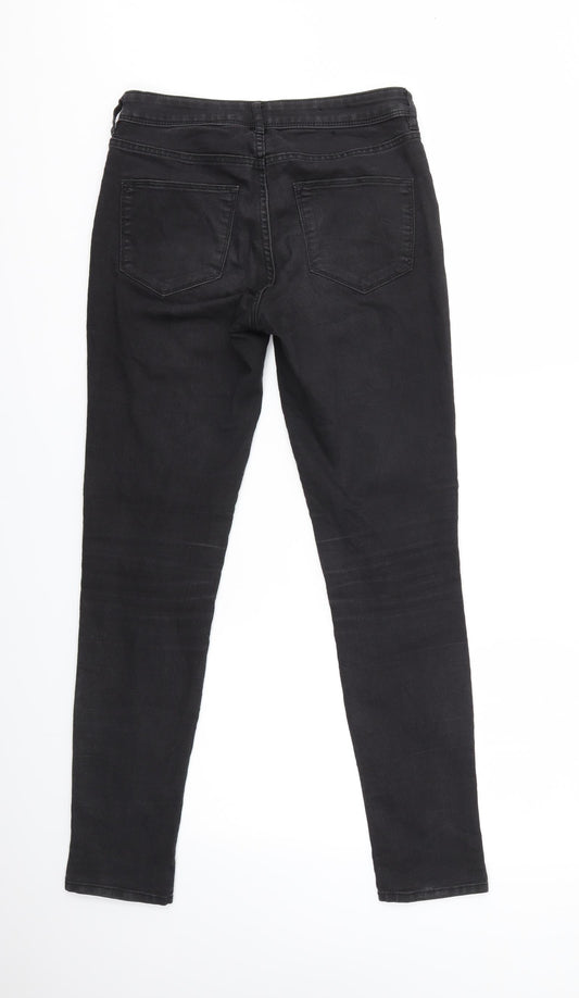 H&M Womens Black Skinny Jeans Size 10 L28 in