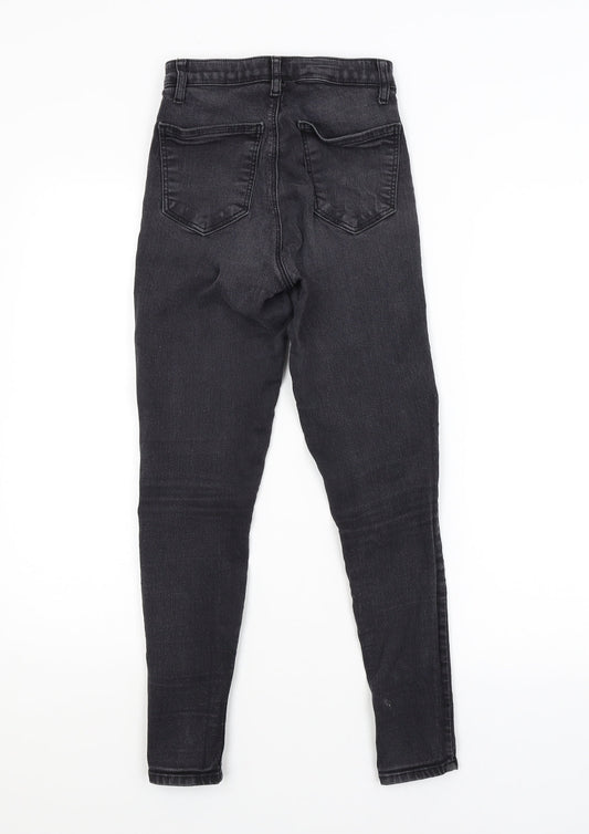 Topshop Womens Grey Skinny Jeans Size 26 in L30 in