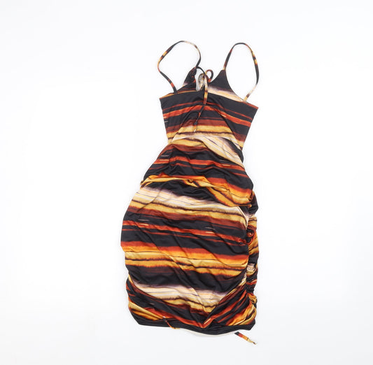 PRETTYLITTLETHING Womens Black Pencil Dress Size 4