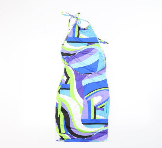 PRETTYLITTLETHING Womens Multicoloured Pencil Dress Size 4