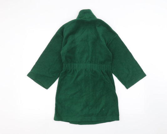 Marks and Spencer Girls Green Solid Cami Robe Size 7-8 Years