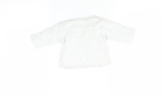 Marks and Spencer Grey Pullover Jumper Size 0-3 Months