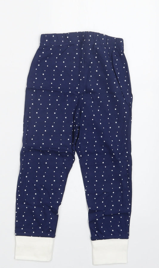 Lily & Dan Girls Blue Geometric Capri Pyjama Set Size 3-4 Years