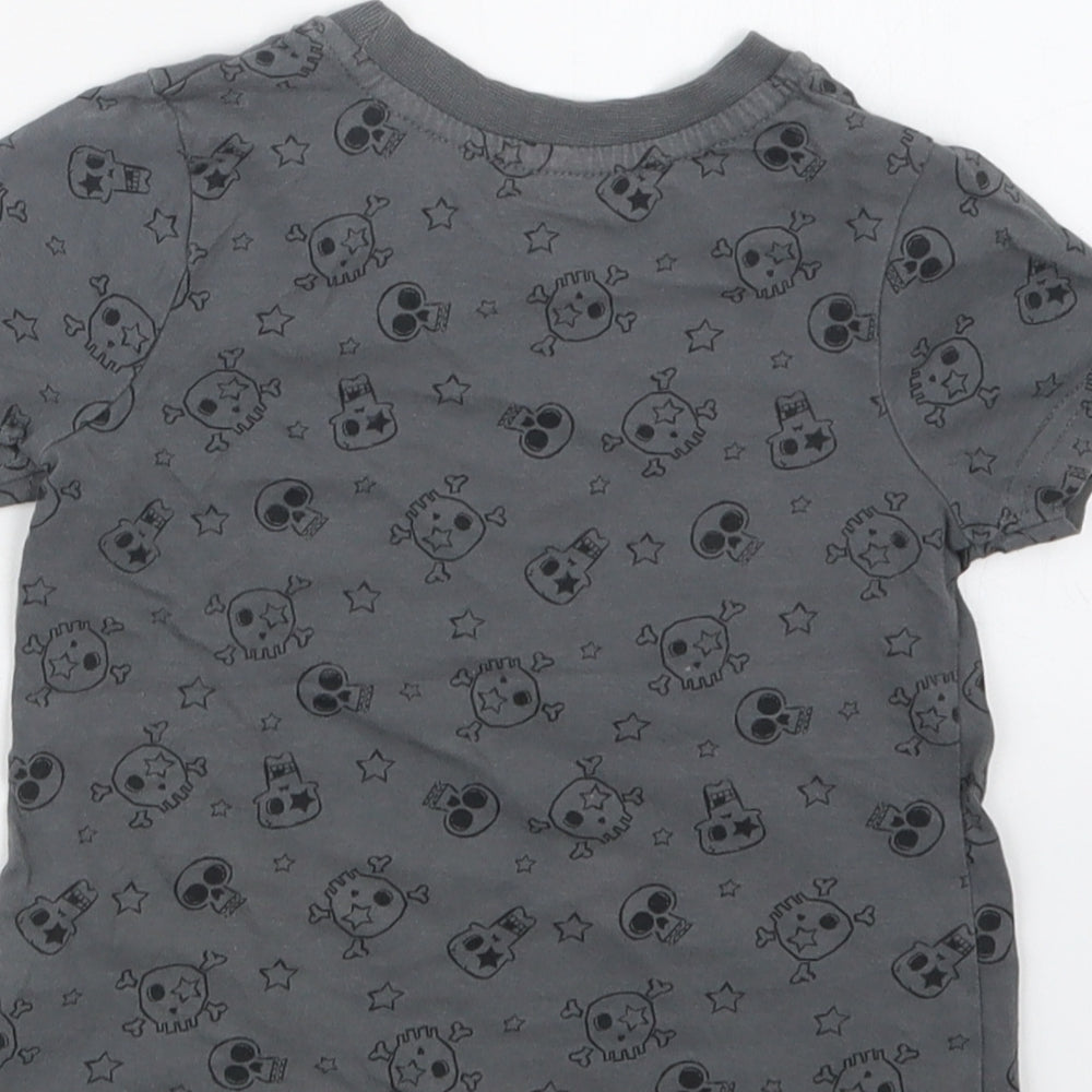 George Boys Grey Geometric Basic T-Shirt Size 12-18 Months