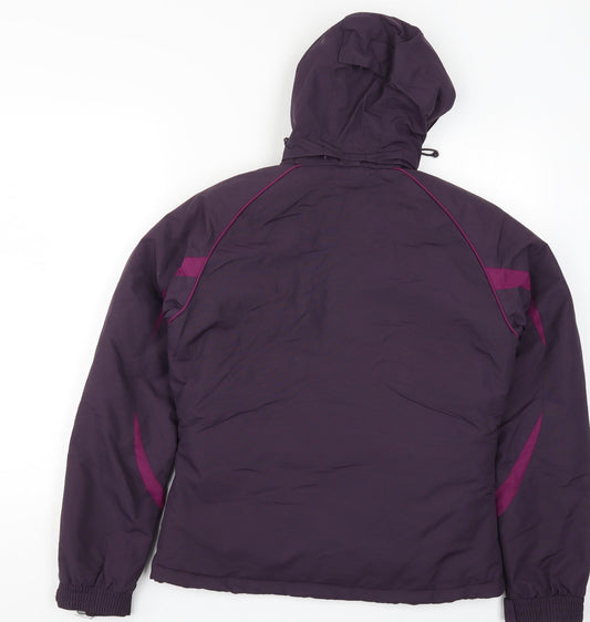 Parallel Womens Purple Windbreaker Coat Size 8