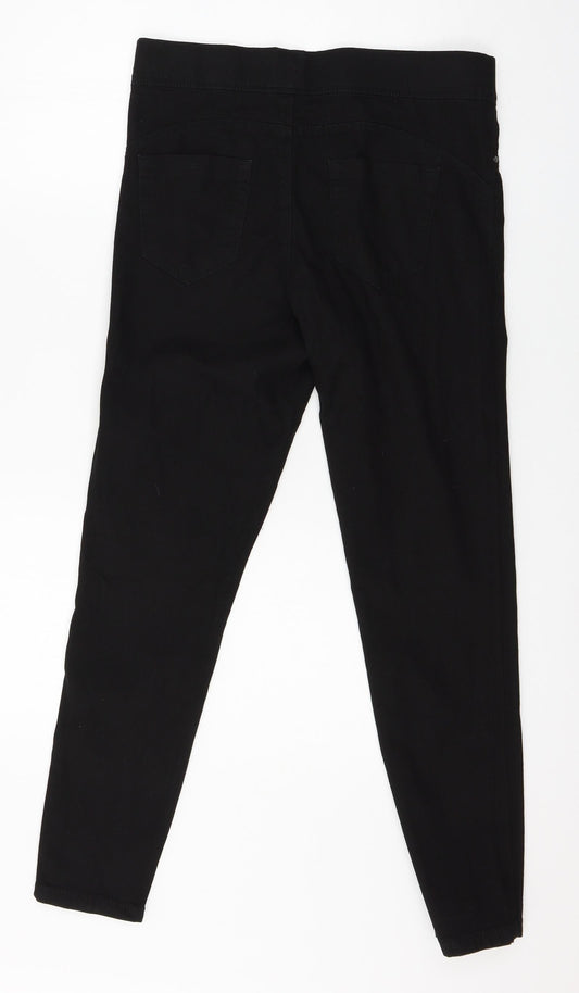 Denim & Co. Womens Black Denim Skinny Jeans Size 12 L27 in