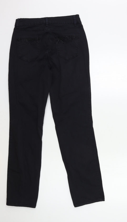 Savannah Womens Black Denim Straight Jeans Size 36 in L30 in