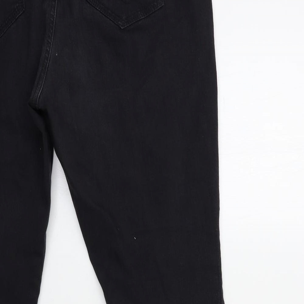 Preworn Womens Black Denim Skinny Jeans Size 38 in L28 in