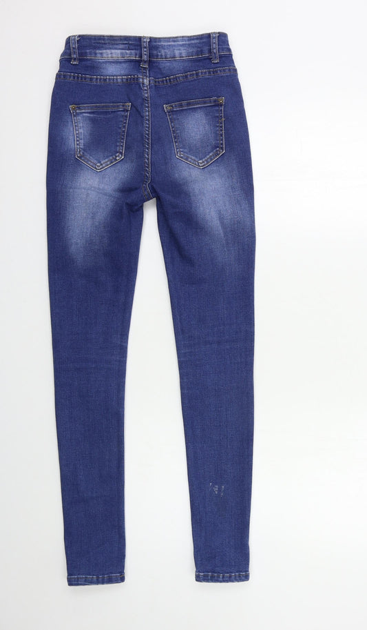 UYOKO Womens Blue Denim Skinny Jeans Size 26 in L28 in