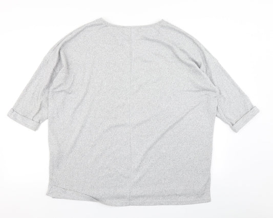 New Look Womens Grey Basic T-Shirt Size M