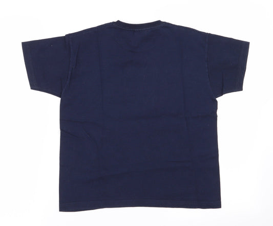 fruit the loom Boys Blue Basic T-Shirt Size 7-8 Years