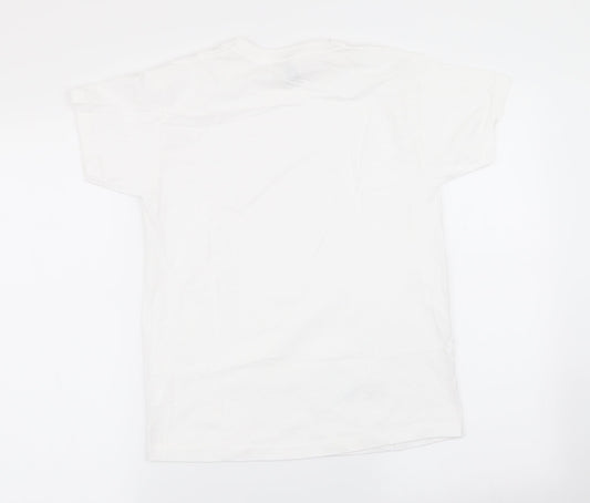 Fruit of the Loom Boys White Basic T-Shirt Size 9-10 Years