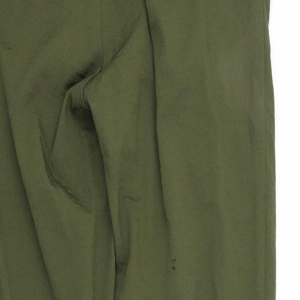 H&M Womens Green Dress Pants Trousers Size 8 L26 in