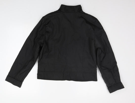 Clyde Womens Black Jacket Coat Size 12