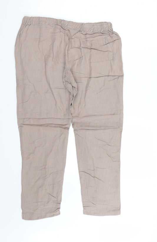 justliving Womens Brown Trousers Size M L24 in
