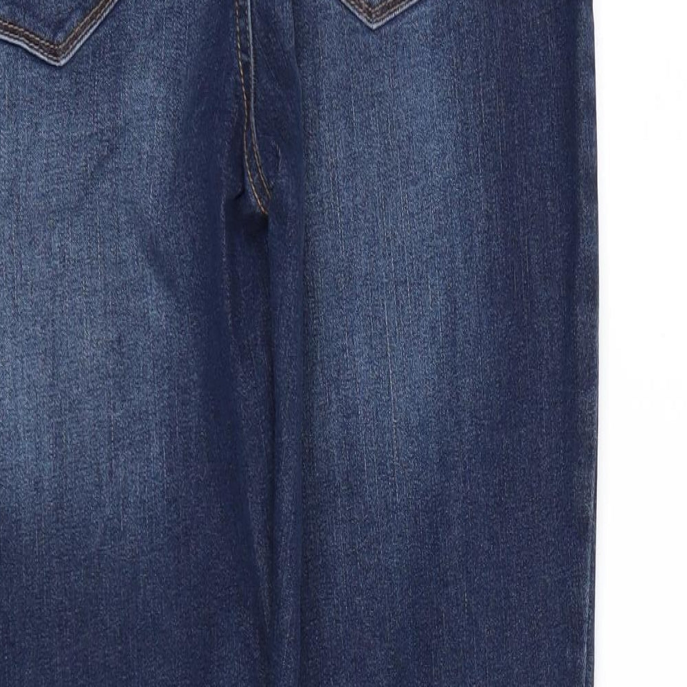 Sound/Stlye Womens Blue Denim Skinny Jeans Size 12 L27 in