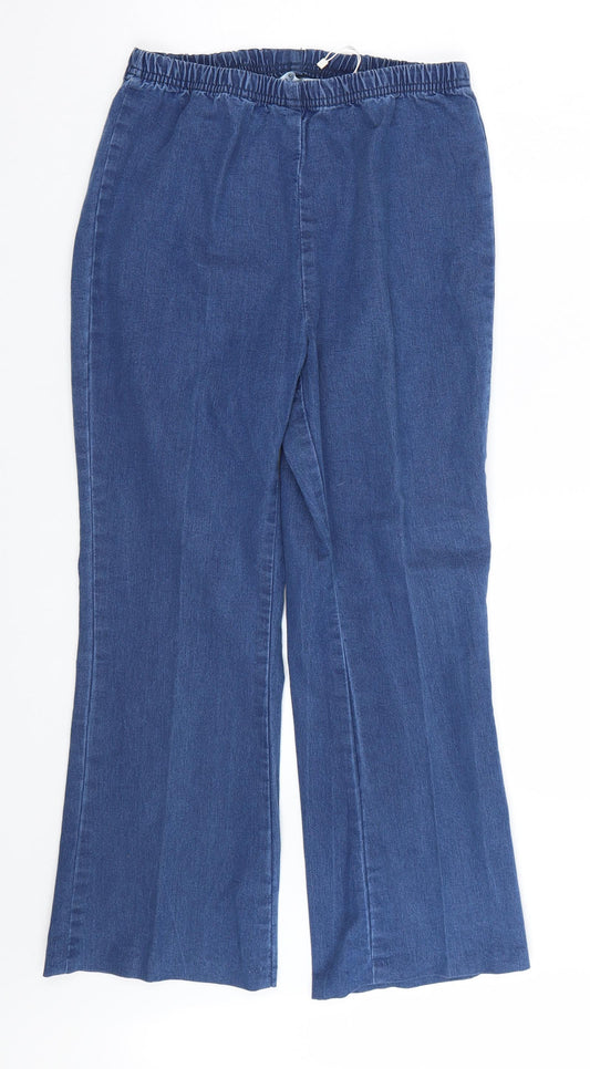 Anthology Womens Blue  Denim Jegging Jeans Size 14 L24 in