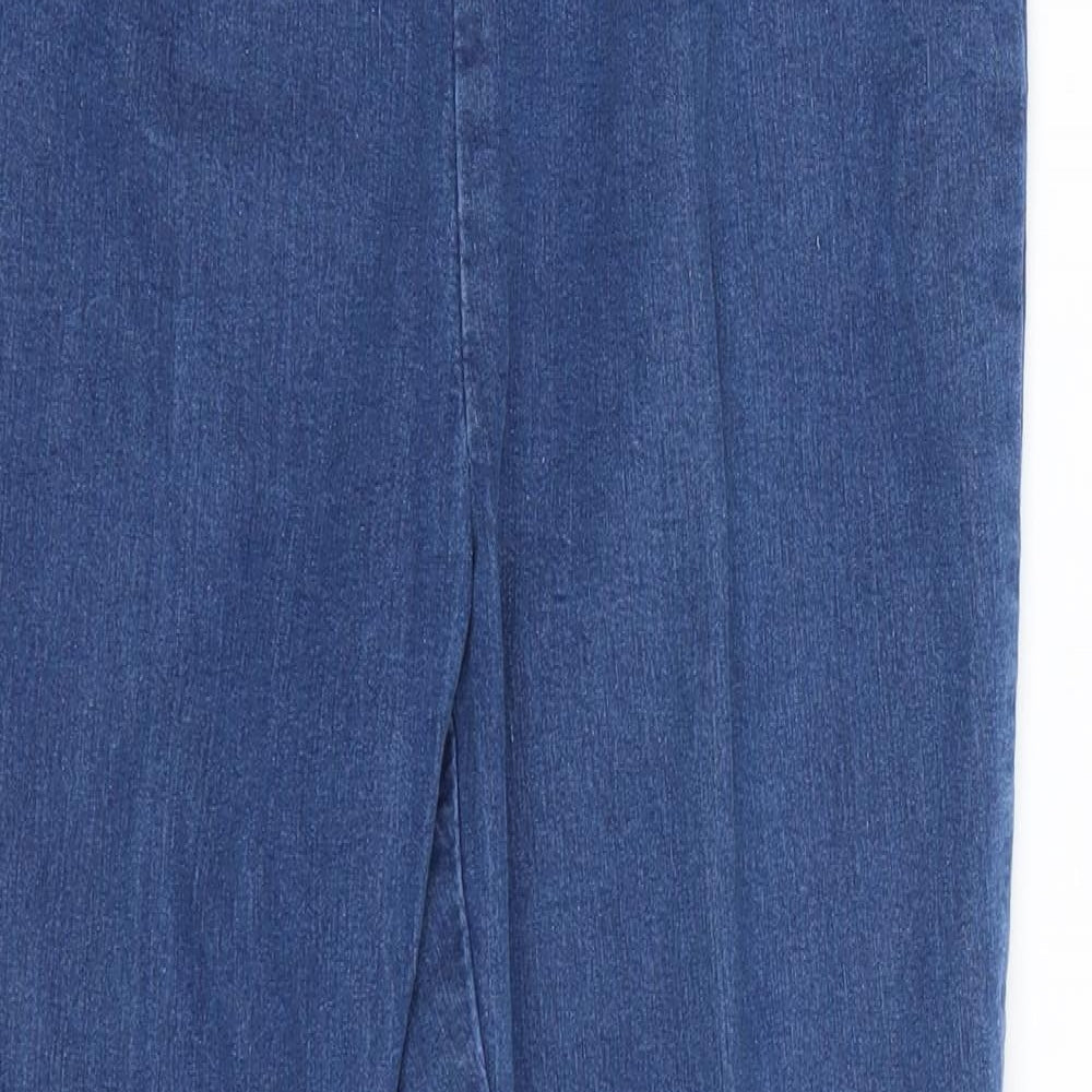 Anthology Womens Blue Denim Jegging Jeans Size 14 L24 in