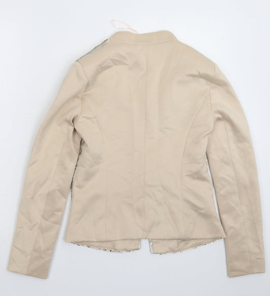 eve Womens Beige Jacket Blazer Size 10
