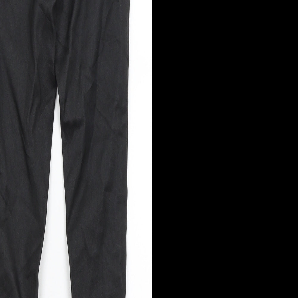 Boohoo Womens Black Trousers Size 6 L26 in