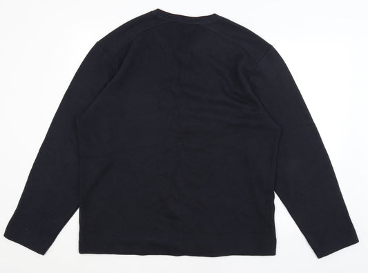 Fraser Mens Blue Pullover Jumper Size L