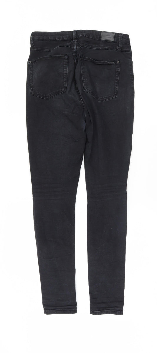 l&d Womens Black Mom Jeans Size 38 L30 in