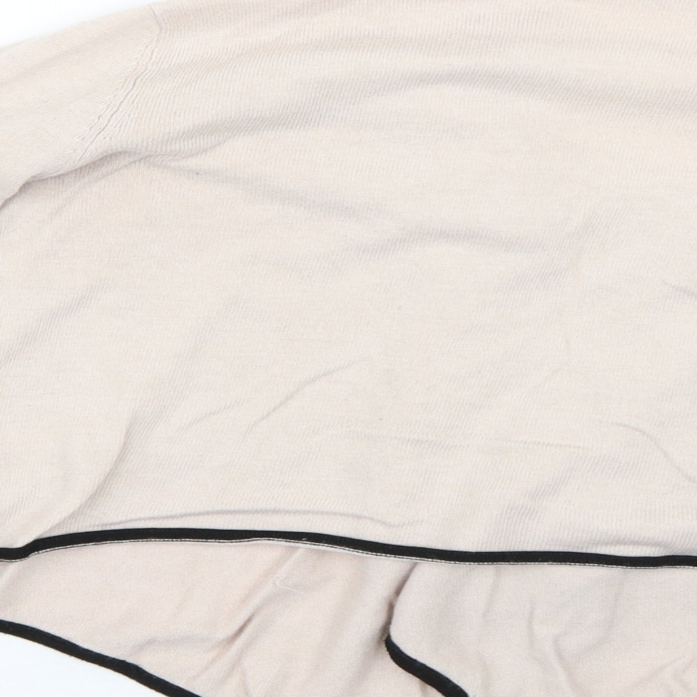 H&M Womens Beige Cardigan Jumper Size XS