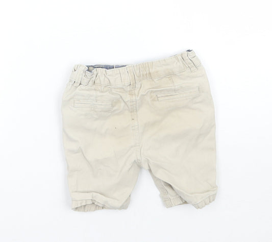 Denim & Co. Boys Beige Chino Shorts Size 2 Years