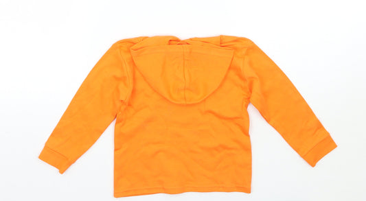 Preworn Boys Orange Pullover Hoodie Size 2 Years