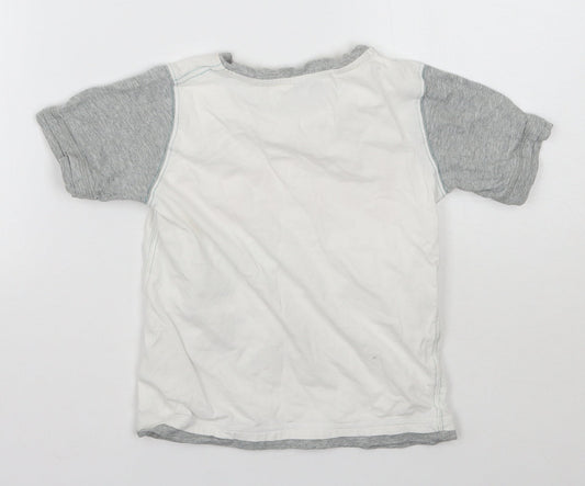 Cherokee Boys White Basic T-Shirt Size 4-5 Years