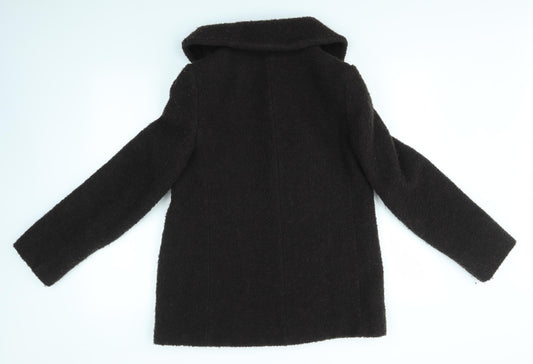 M&S Womens Brown Overcoat Coat Size 10