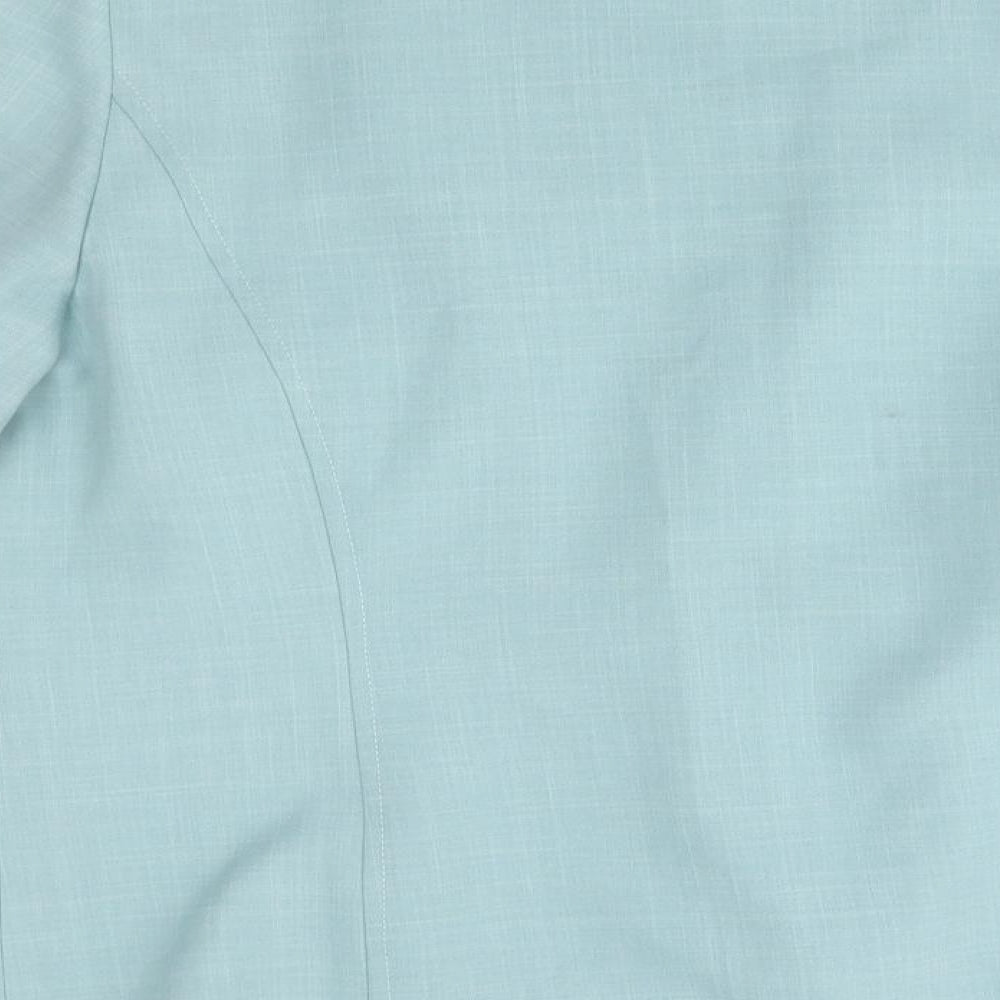 EWM Womens Blue Jacket Blazer Size 14