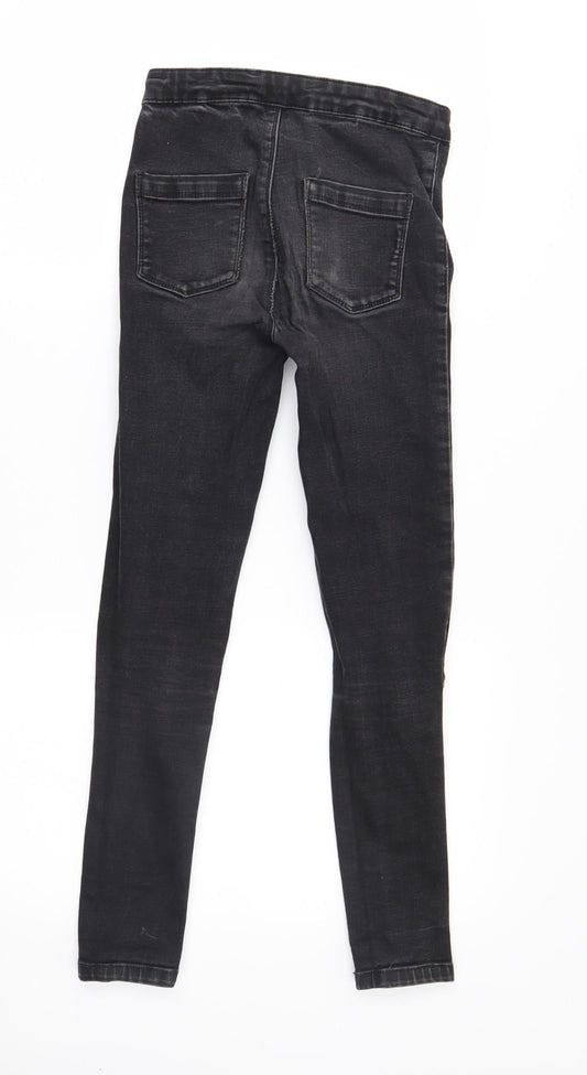 Candy Couture Girls Black Skinny Jeans Size 11 Years