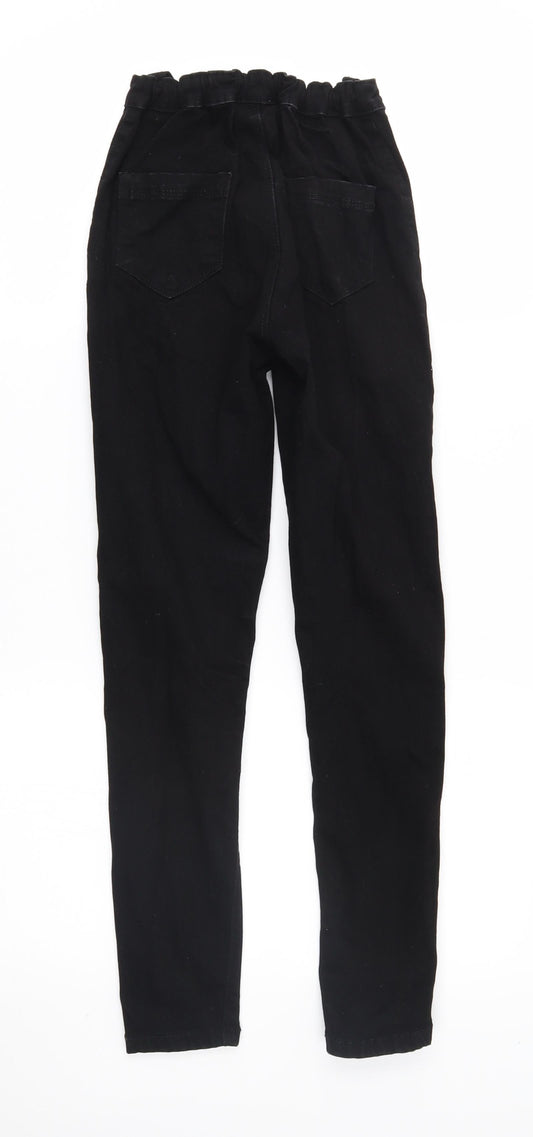 Candy Couture Girls Black Skinny Jeans Size 12 Years