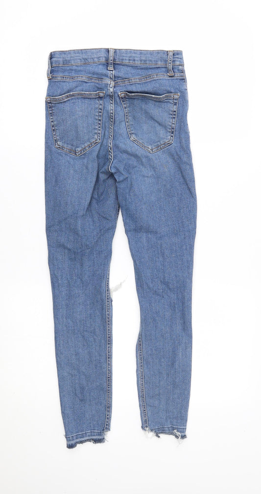 Topshop Womens Blue Skinny Jeans Size 25 in L30 in - Jamie