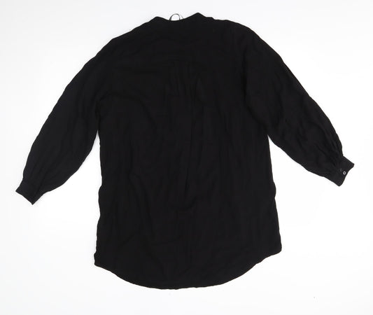 H&M Womens Black T-Shirt Dress Size XS