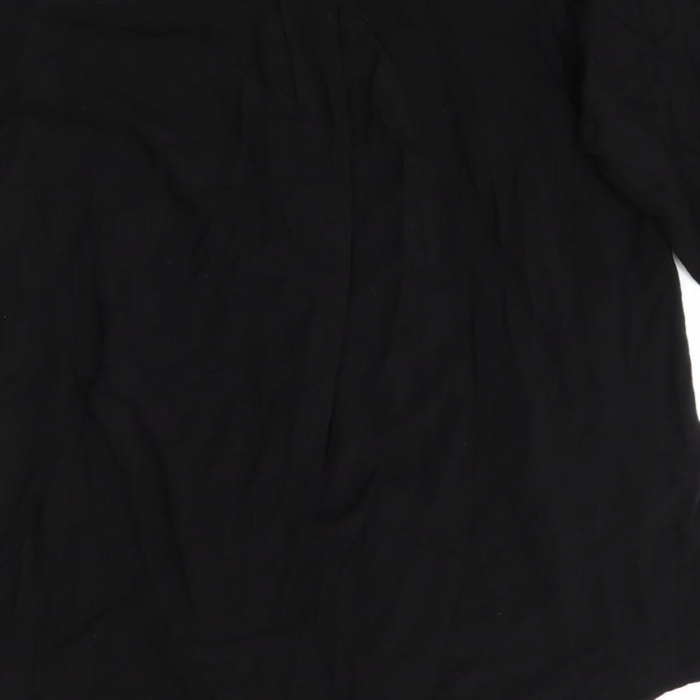 H&M Womens Black T-Shirt Dress Size XS
