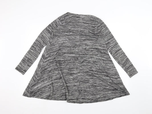 Preworn Womens Black Basic Blouse Size 8