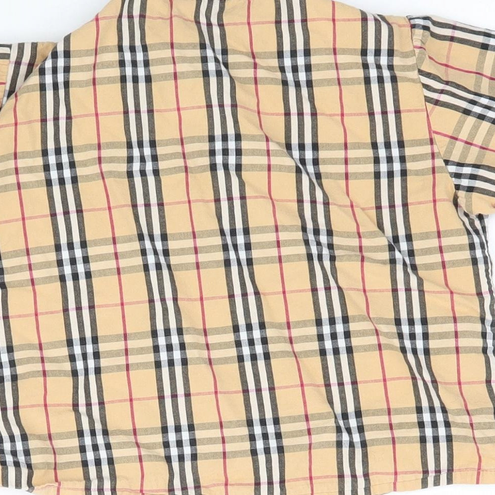 mmGGbaby Boys Multicoloured Plaid Button-Up Size 5-6 Years