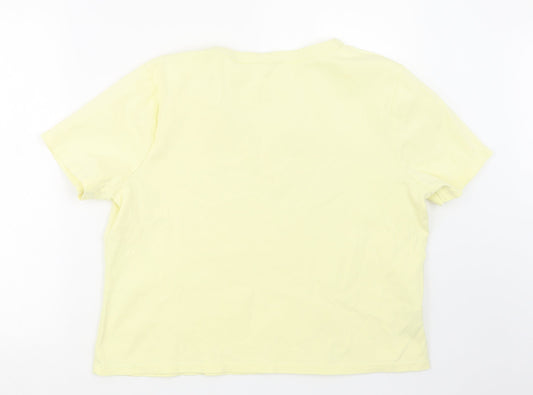 CC Womens Yellow Basic T-Shirt Size XL